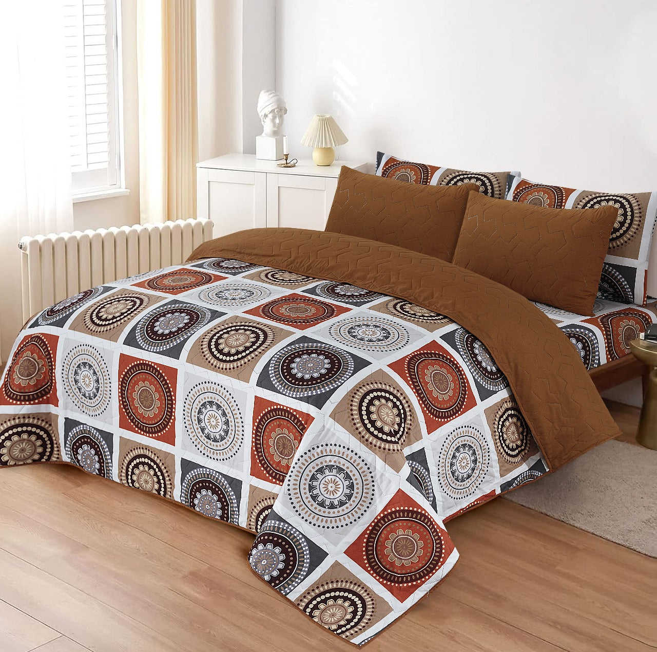 LUXURY PRINTED QUILTED COMFORTER