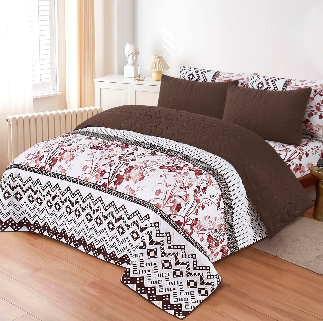 LUXURY PRINTED QUILTED COMFORTER