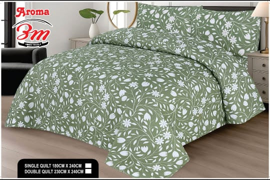 Printed razai with Imported Wading 100% Silconize Vergan filling