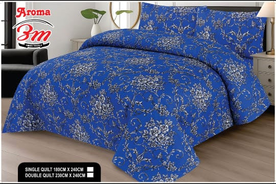 Printed razai with Imported Wading 100% Silconize Vergan filling