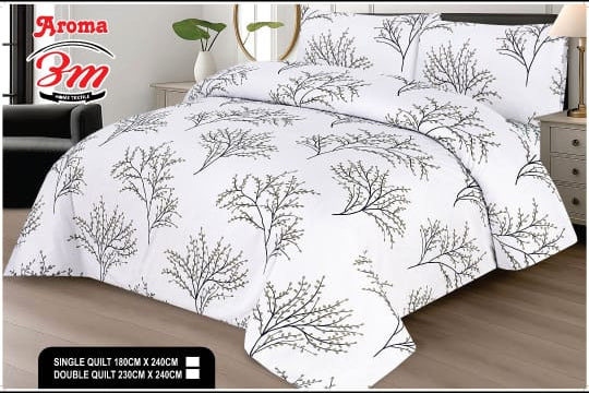 Printed razai with Imported Wading 100% Silconize Vergan filling