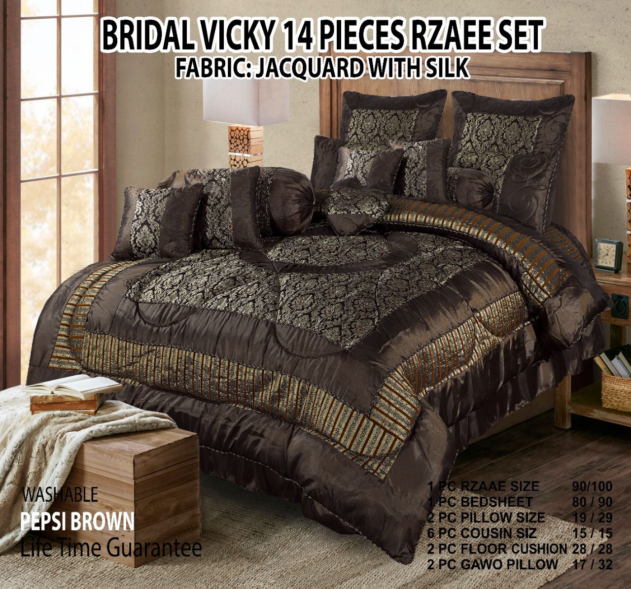 Bridal Vicky 14 pieces razee set
