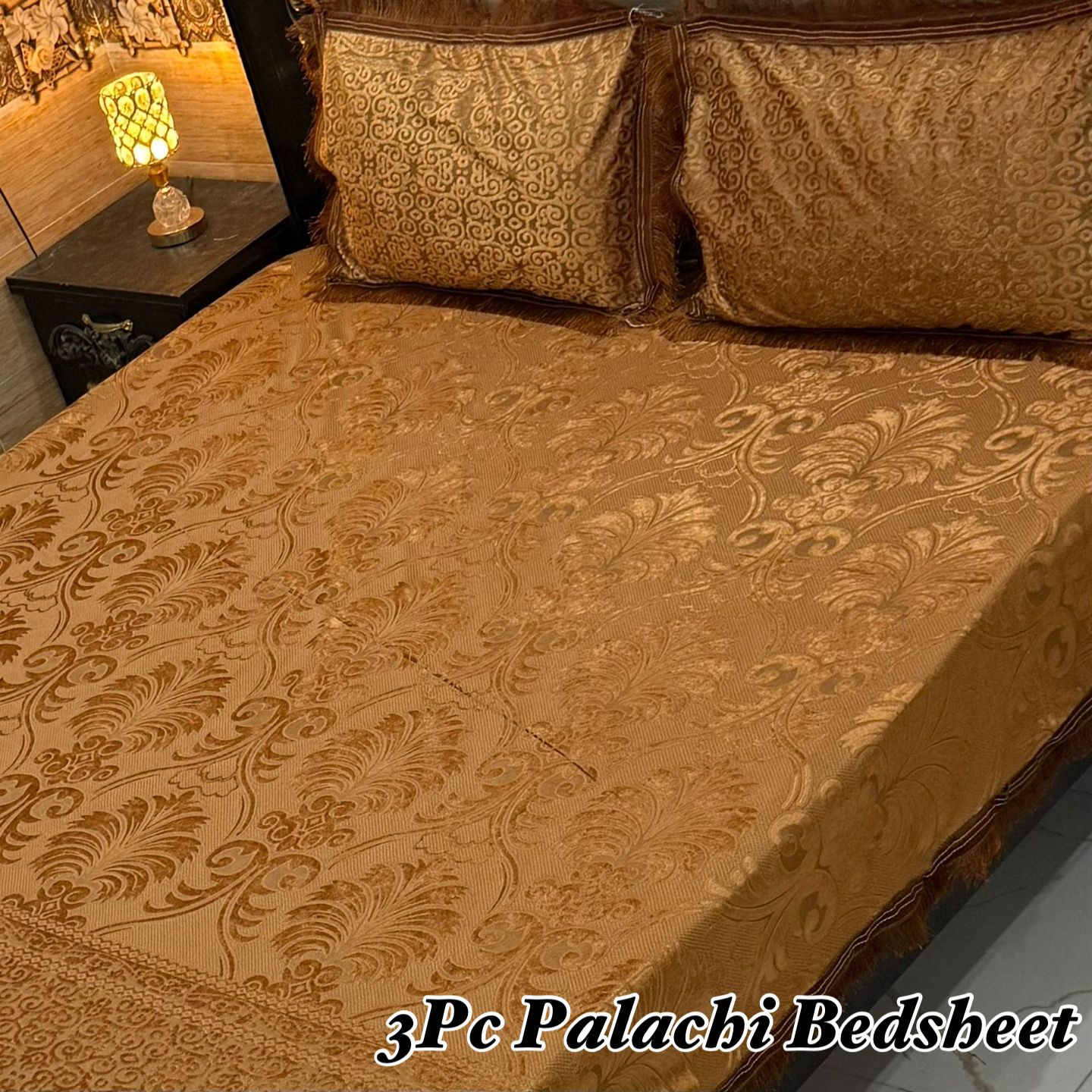 3PC Texture Velvet Bedsheet