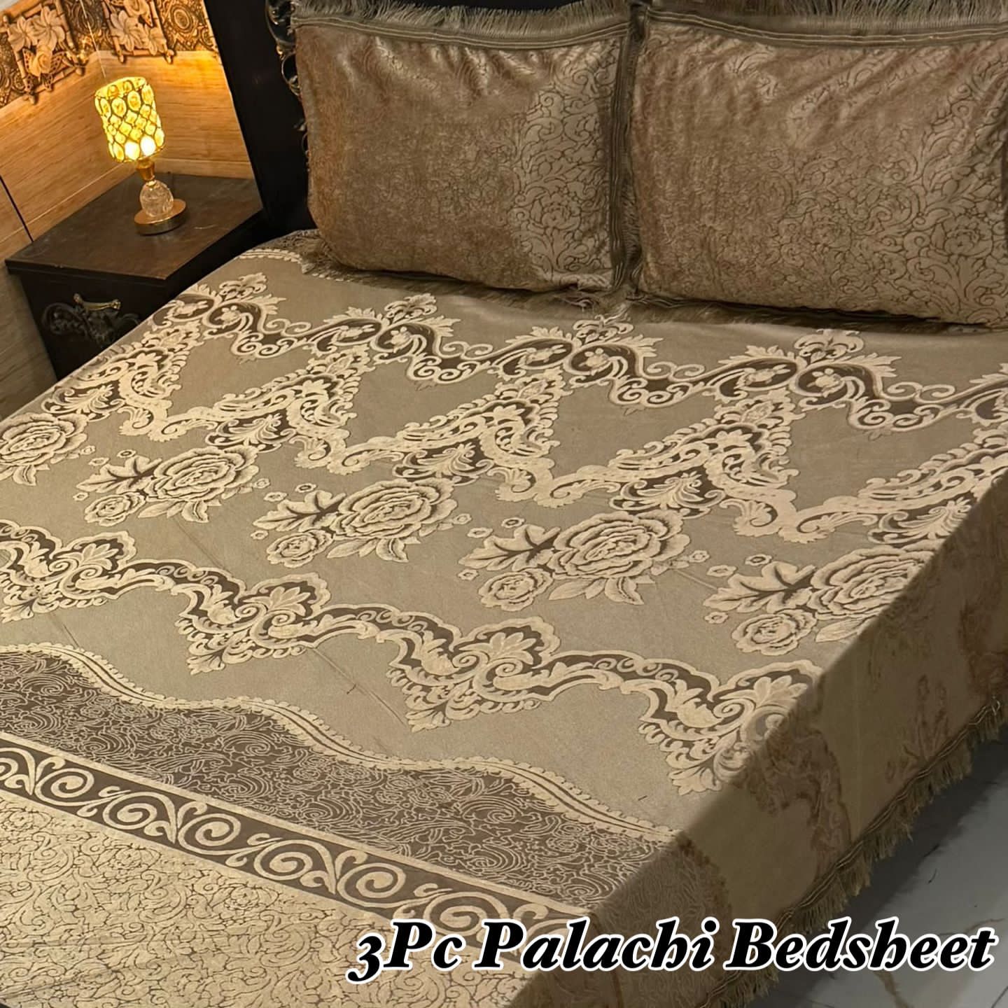 3PC Texture Velvet Bedsheet