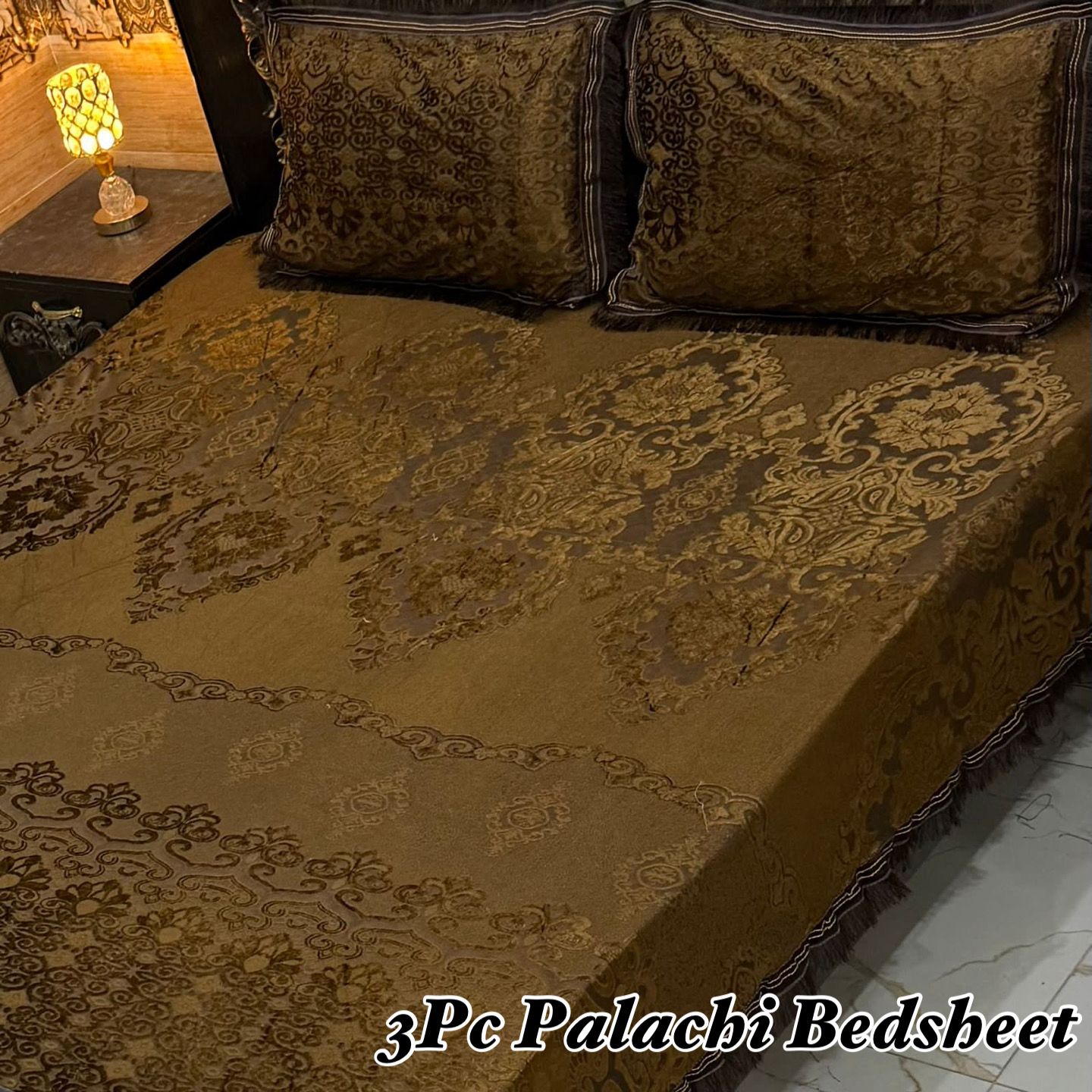 3PC Texture Velvet Bedsheet