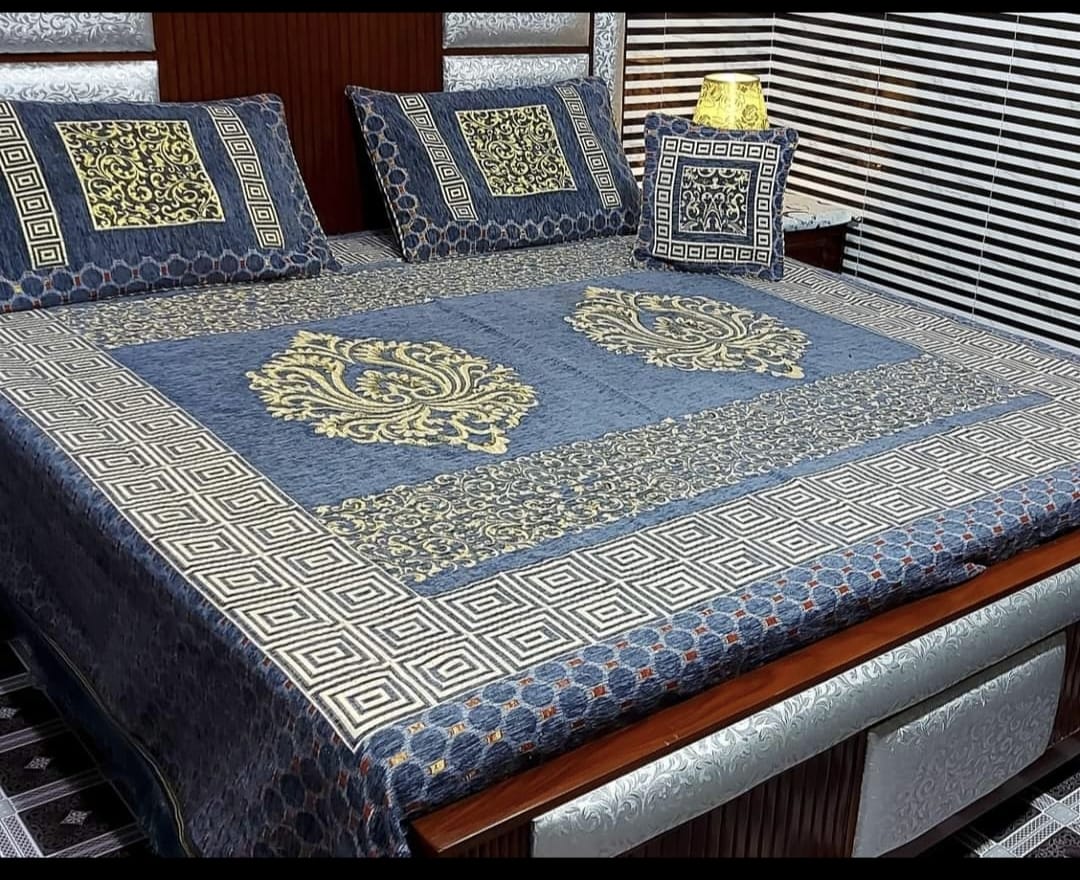 4Pc Velvet Jaquard Bedsheet