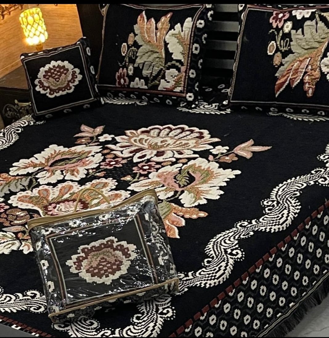 4Pc Velvet Jaquard Bedsheet