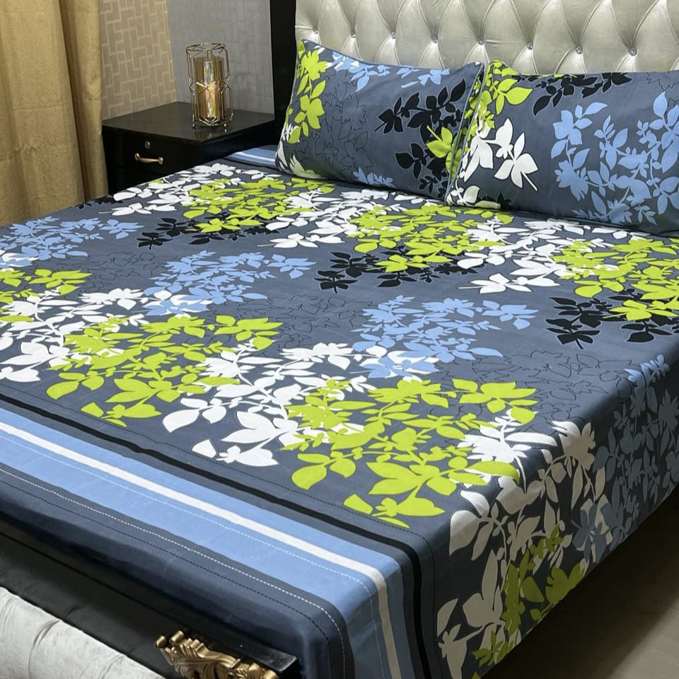 3D-Crystal cotton Bedsheets