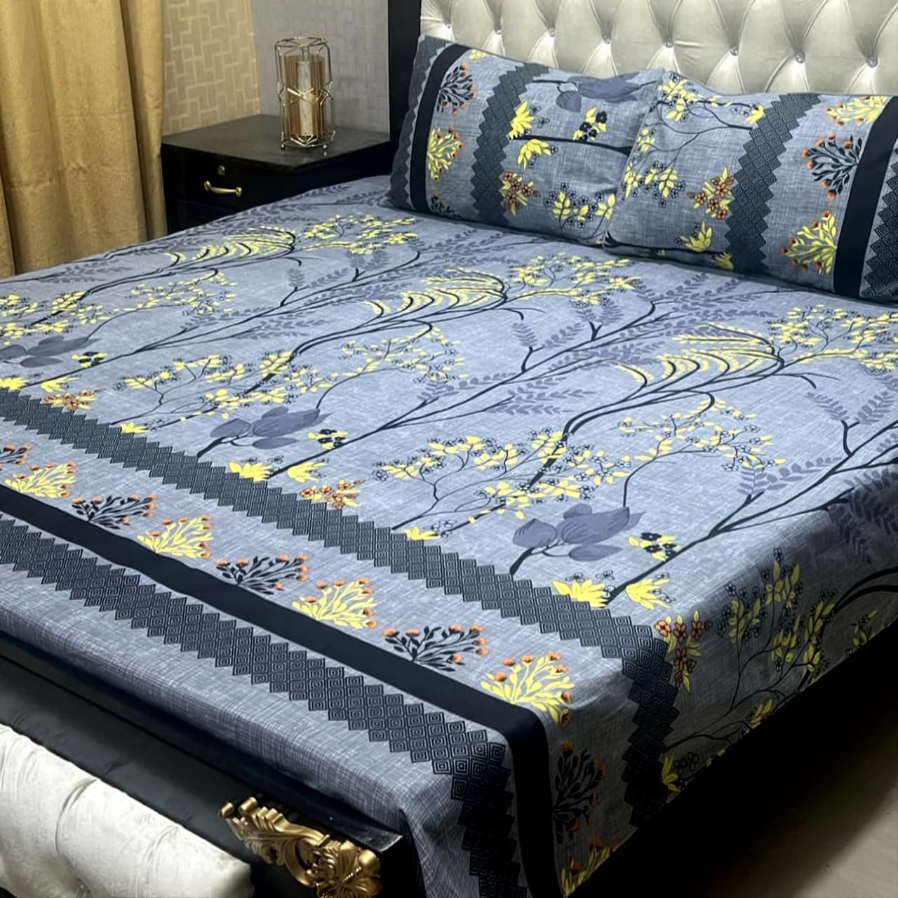 3D-Crystal cotton Bedsheets