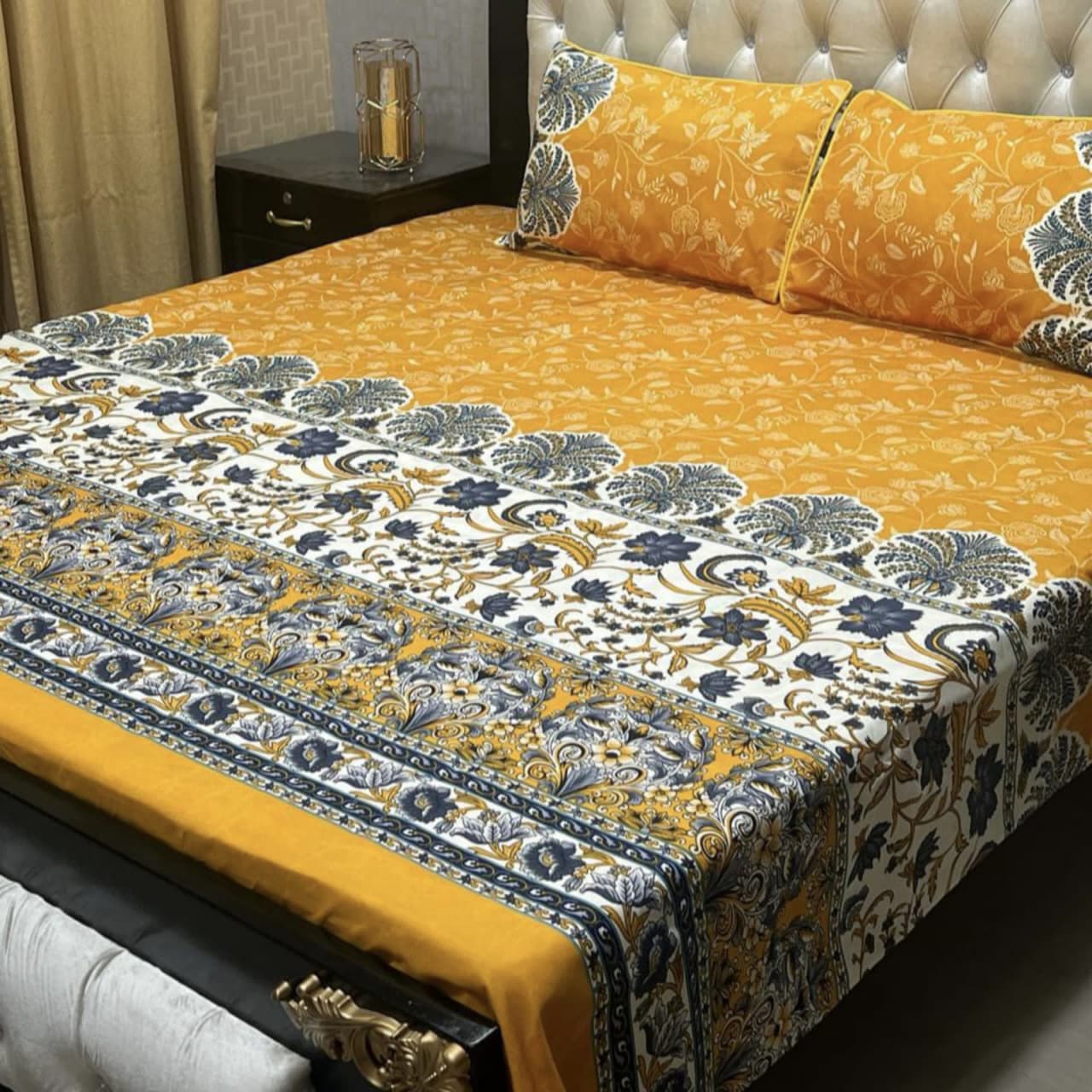 3D-Crystal cotton Bedsheets