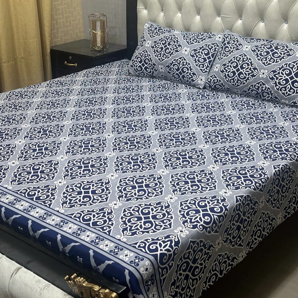 3D-Crystal cotton Bedsheets
