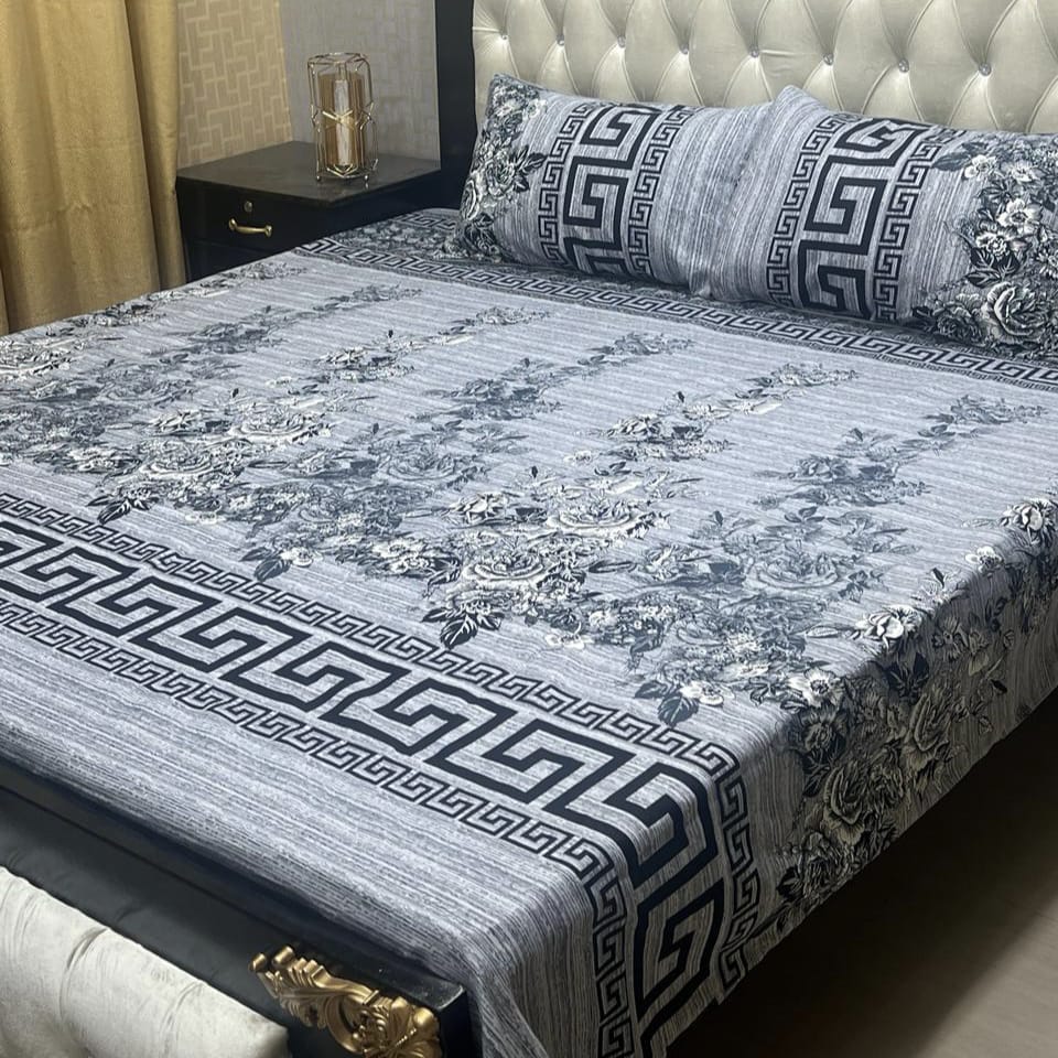 3D-Crystal cotton Bedsheets