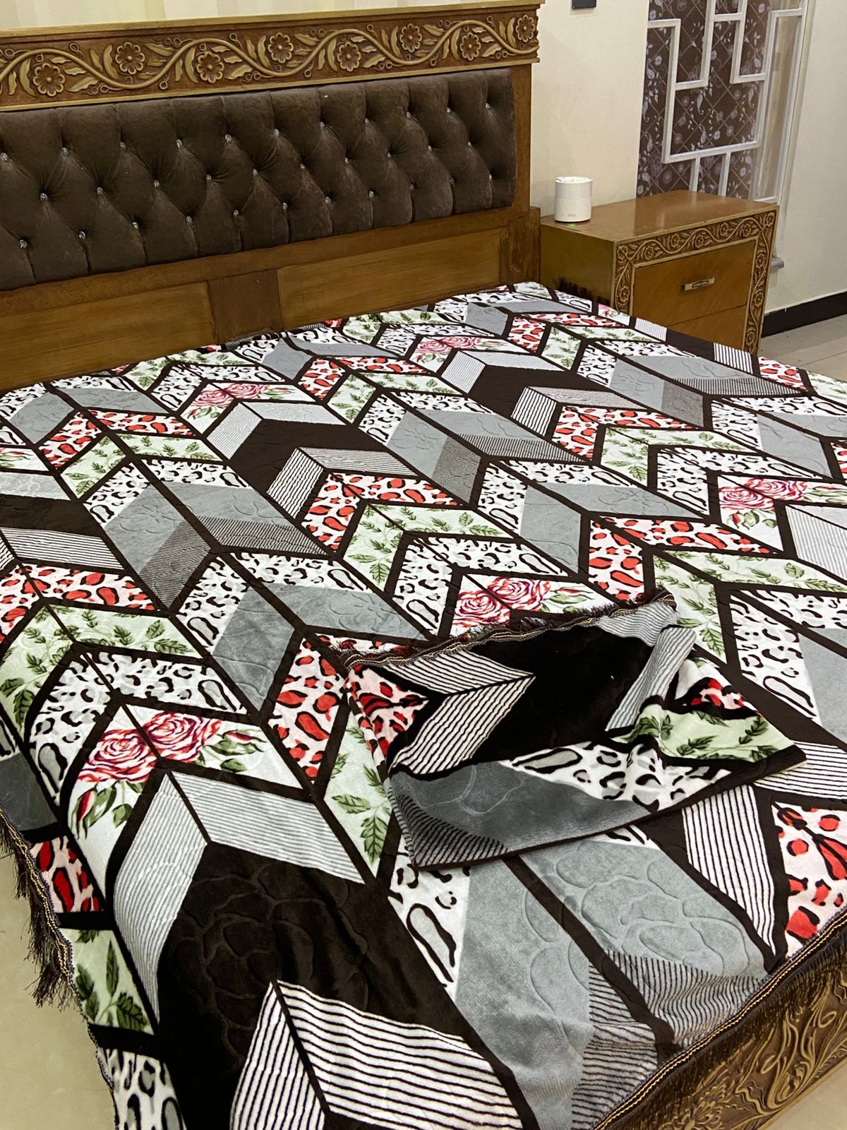 3D fleece bedsheet