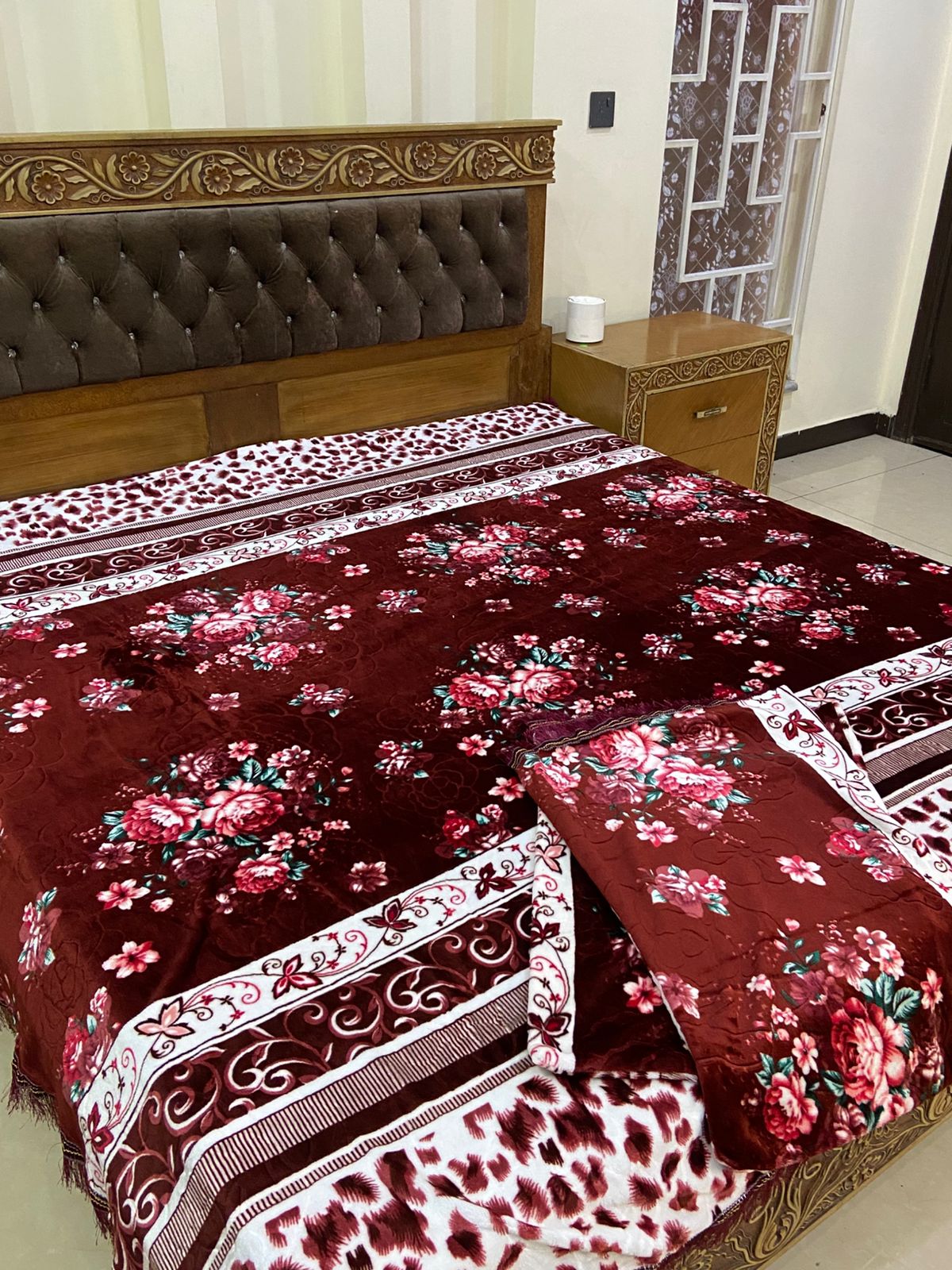 3D fleece bedsheet