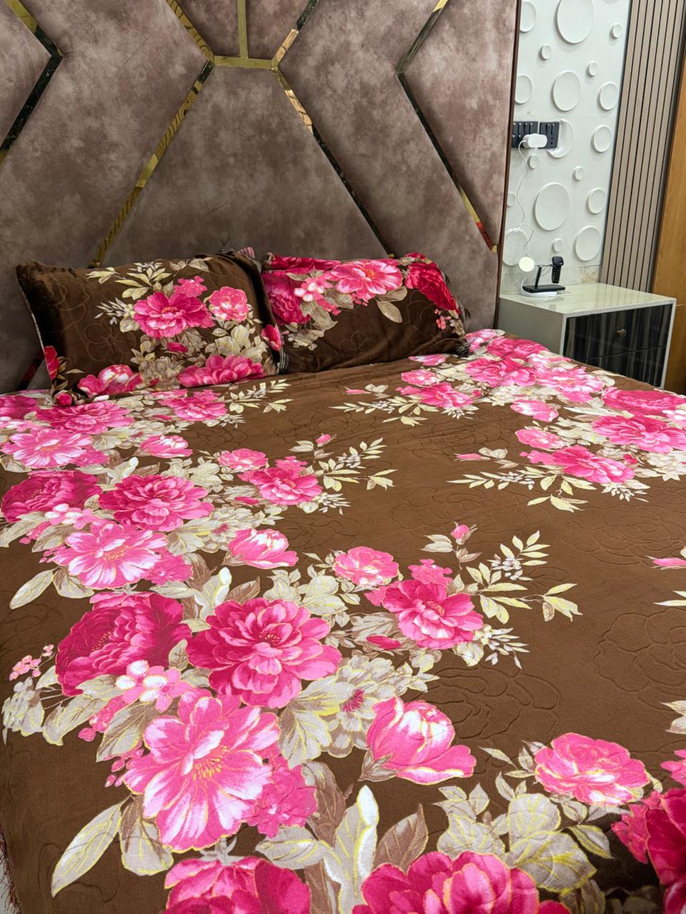 3D fleece bedsheet