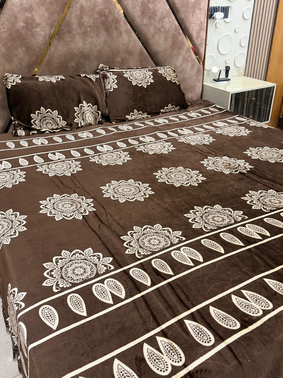 Fleecs 3D amboos bedsheet full king size