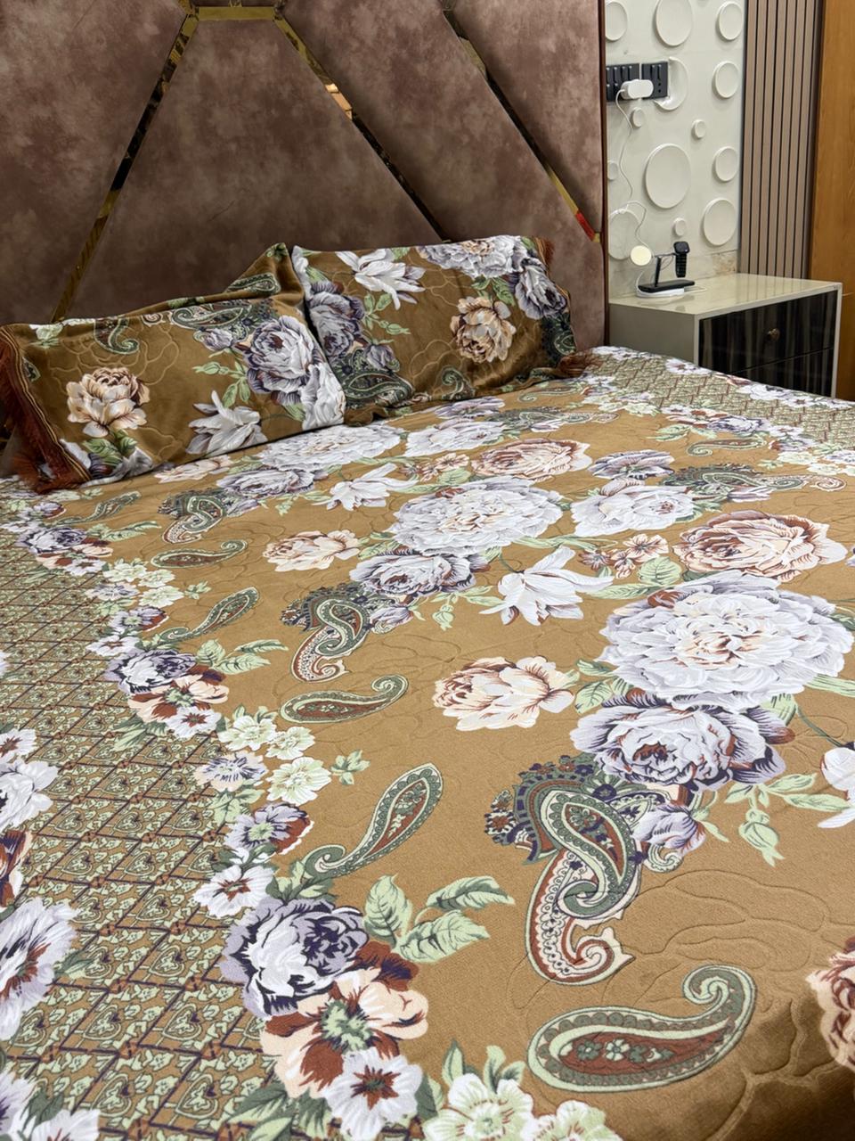 Fleecs 3D amboos bedsheet full king size