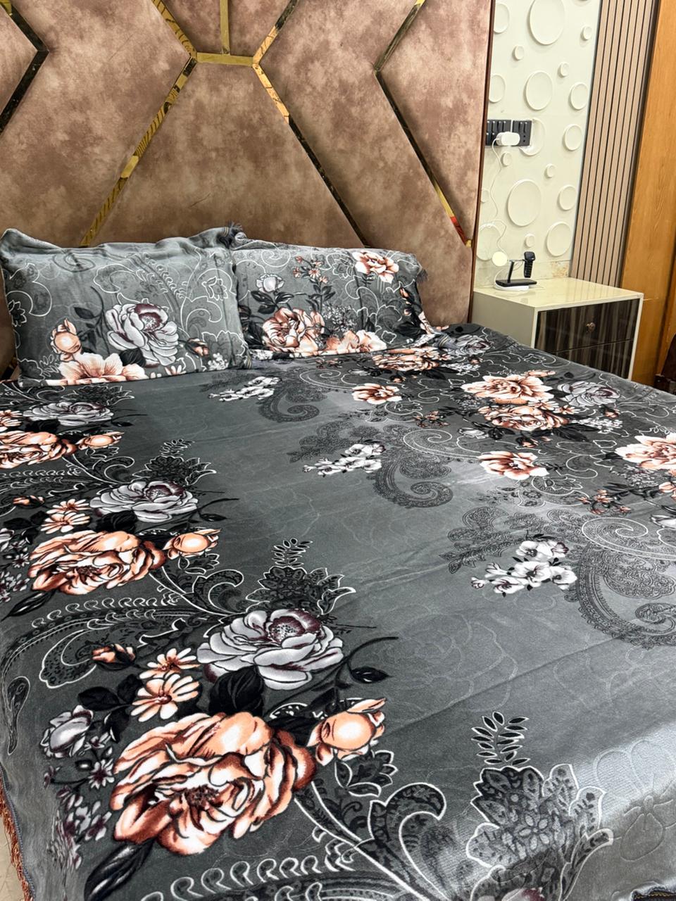 Fleecs 3D amboos bedsheet full king size