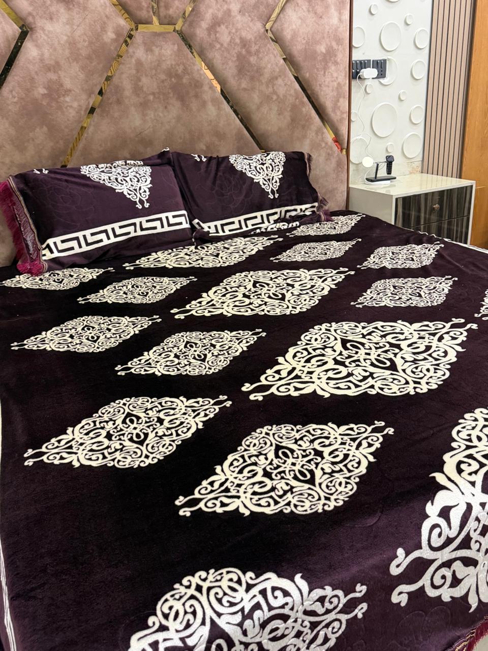 Fleecs 3D amboos bedsheet full king size
