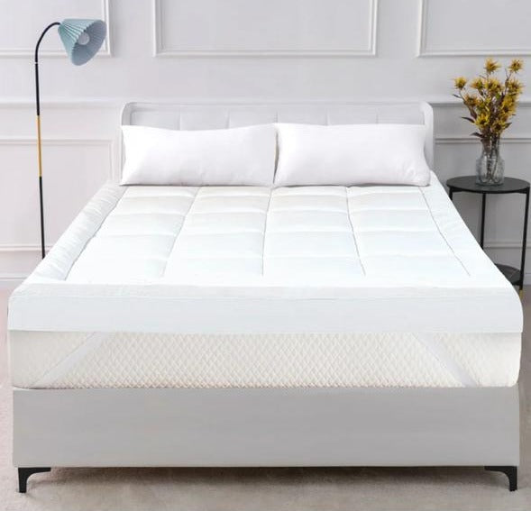 Premium Mattress Topper – Ultra Soft Quilted Bed Pad for Comfort