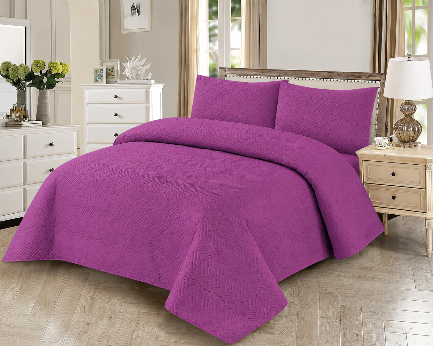 Luxury Fancy Purple Bedspread – Elegant Premium Collection